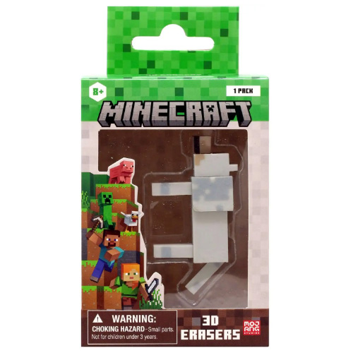 Minecraft 3D Eraser - WOLF [2.25 inch]