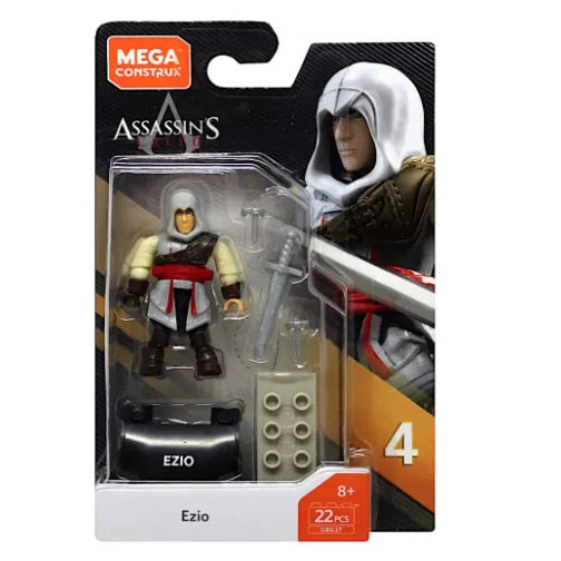 MEGA Construx - Heroes Series 4 Micro Action Figure Set - EZIO (Assassin's Creed)(22 Pieces)