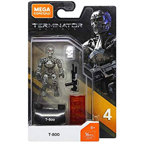 MEGA Construx - Heroes Series 4 Micro Action Figure Set - T-800 (Terminator Genisys)(16 Pieces)