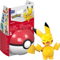MEGA - Pokemon Pokeball Evergreen S4 Set - PIKACHU in Poke Ball (16 Pieces) JCT32