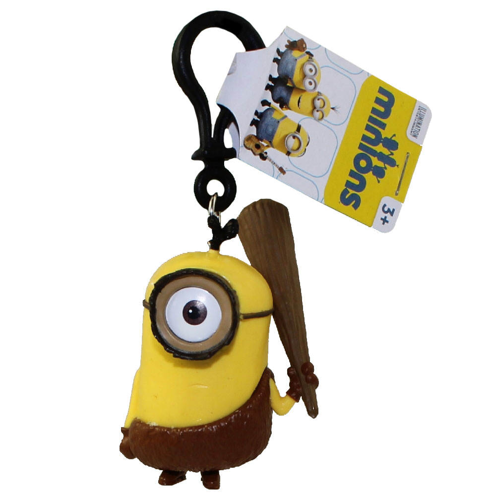 Minions Movie - PVC Figurine Backpack Clip - CRO MINION STUART (2 inch)