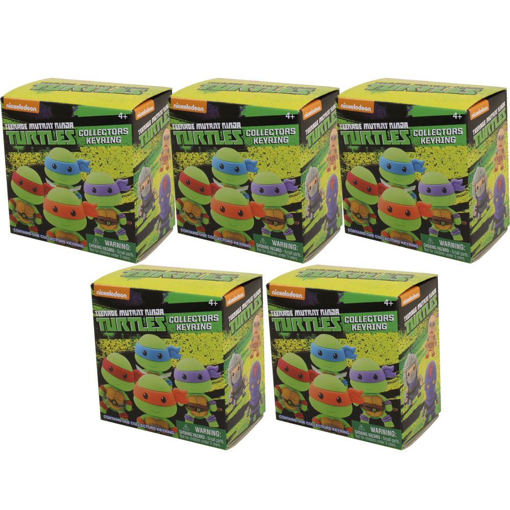Monogram - Figural Keyring Blind Boxes - Teenage Mutant Ninja Turtles - BLIND BOXES (5 Pack Lot)