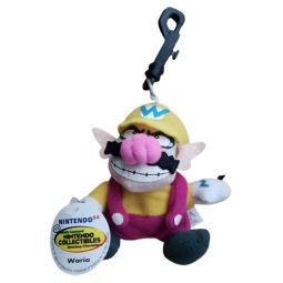 Nintendo 64 Plush Stuffed Beanbag Keychain Clip - WARIO [3.5 inch]