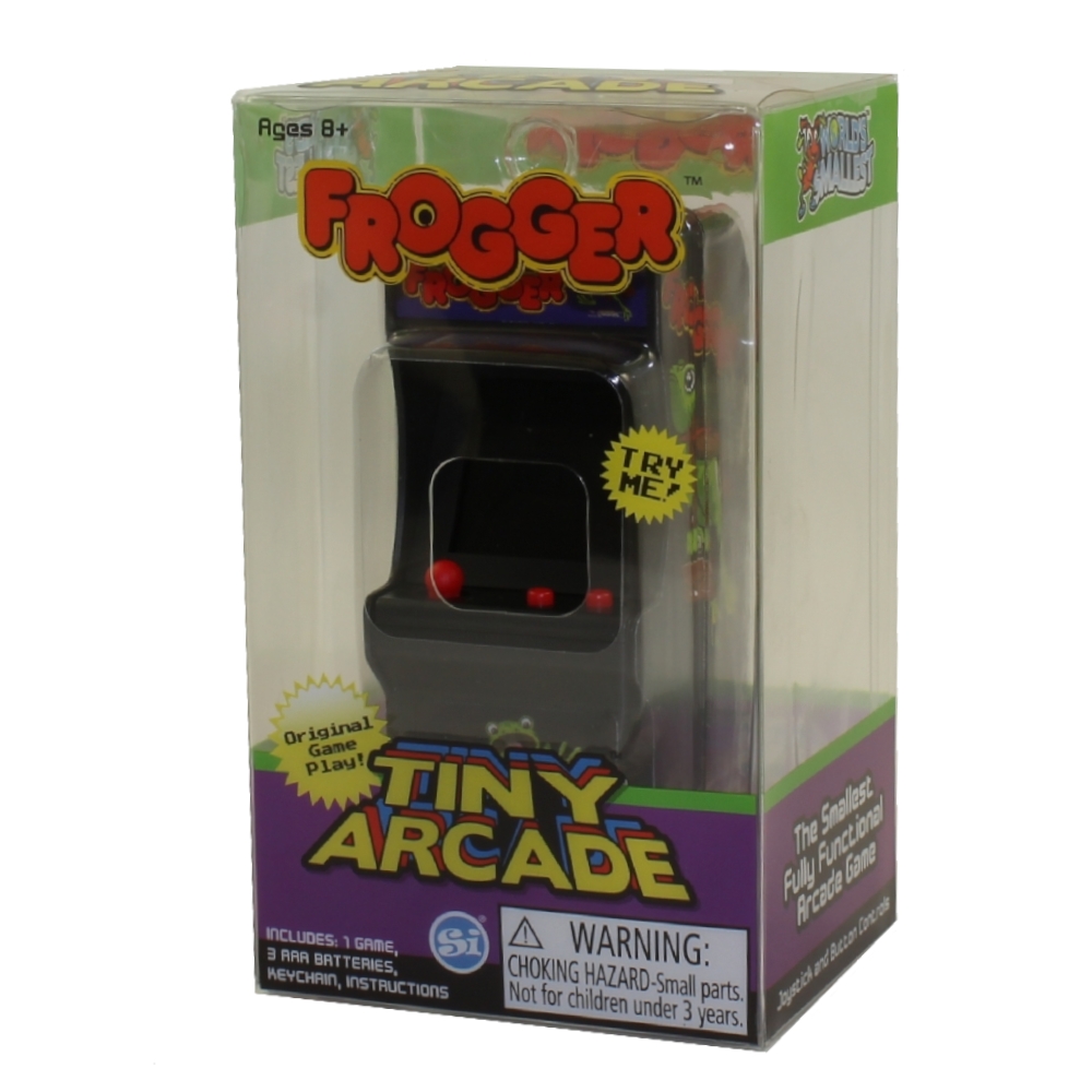 Super Impulse - Tiny Arcade Cabinet Keychain - FROGGER (Batteries Included)