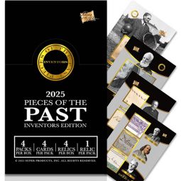 Super Products Inc - Pieces of the Past 2025 Inventors Edition - BOX [4 Packs - 1 Relic Per Pack]