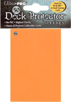 Trading Card Supplies - Ultra Pro DECK PROTECTORS - ORANGE (50 pack - Small Size)