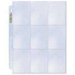 Trading Card Supplies - 9 POCKET PAGES ( 20 Plastic Sheet Pages )