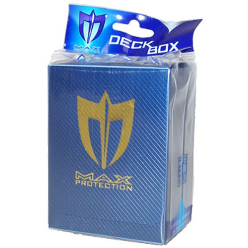 Trading Card Supplies - Max Protection Deck Armor Box - METALLIC BLUE