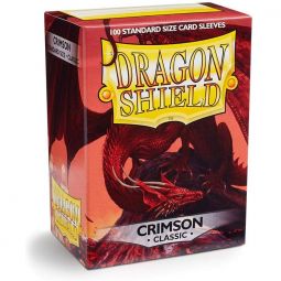 Trading Card Supplies - Dragon Shield Sleeves Box - CRIMSON (Classic)(Standard Size - 100 Count)