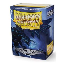 Trading Card Supplies - Dragon Shield Sleeves Box - NIGHT BLUE (Classic)(Standard Size - 100 Count)