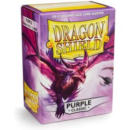 Trading Card Supplies - Dragon Shield Sleeves Box - PURPLE (Classic)(Standard Size - 100 Count)