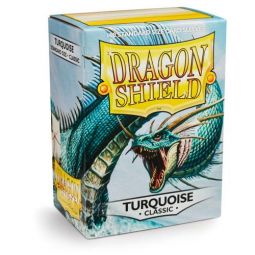 Trading Card Supplies - Dragon Shield Sleeves Box - TURQUOISE (Classic)(Standard Size - 100 Count)