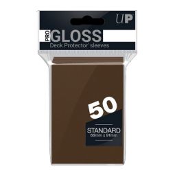Trading Card Supplies - Ultra Pro DECK PROTECTORS - BROWN (50 pack - Standard Size)
