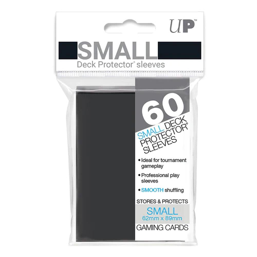Trading Card Supplies - Ultra Pro DECK PROTECTORS - BLACK (60 pack - Small Size)