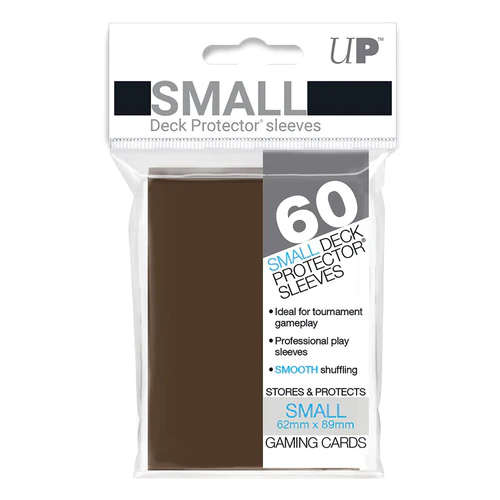 Trading Card Supplies - Ultra Pro DECK PROTECTORS - BROWN (60 pack - Small Size)