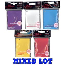Trading Card Supplies - Ultra Pro DECK PROTECTORS - MIXED LOT OF 5 PACKS (Asstd. Colors - Small Size
