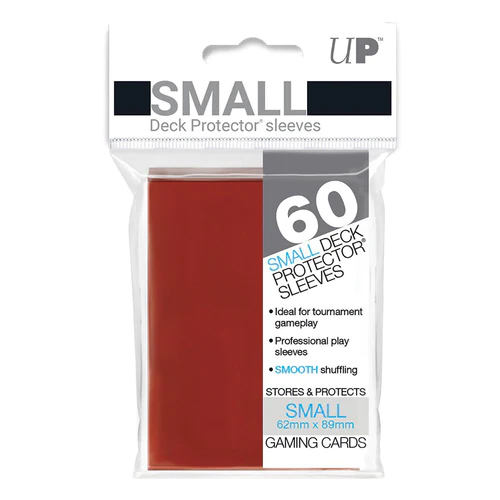 Trading Card Supplies - Ultra Pro DECK PROTECTORS - RED (60 pack - Small Size)