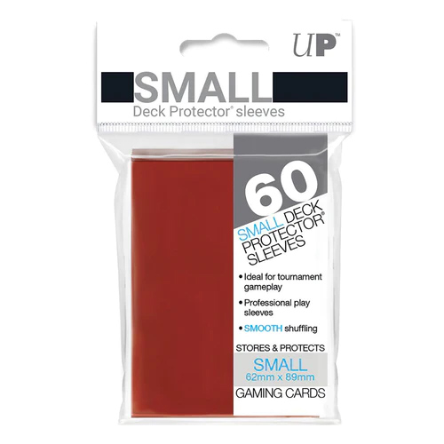 UPR82967 Red Small Card Sleeves 60 Count Ultra Pro