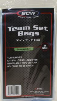 Trading Card Supplies - TEAM BAGS ( 1000 Resealable Plastic Card Bags - 10 Packs ) Trading Card Supplies - TEAM BAGS ( 1000 Resealable Plastic Card Bags - 10 Packs )