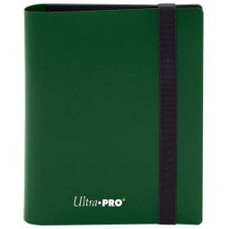 Trading Card Supplies - Ultra Pro Eclipse 2-Pocket PRO-Binder Portfolio - FOREST GREEN (Holds 80 Car