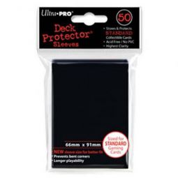 Trading Card Supplies - Ultra Pro DECK PROTECTORS - BLACK (50 pack)
