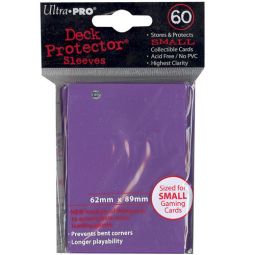 Trading Card Supplies - Ultra Pro DECK PROTECTORS - PURPLE (60 pack - Small Size)