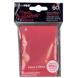 Trading Card Supplies - Ultra Pro DECK PROTECTORS - RED (60 pack - Small Size)