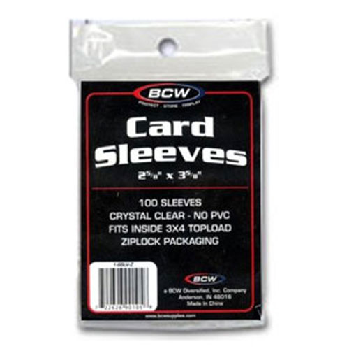 Trading Card Supplies - SOFT SLEEVES ( 100 Soft Plastic Sleeves )