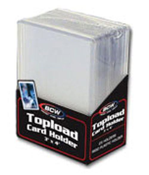 Trading Card Supplies - TOP LOADERS ( 250 Hard Plastic Cases - 10 Packs )