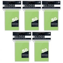 Trading Card Supplies - Ultra Pro DECK PROTECTORS - LIME GREEN (Lot of 5 - 250 Sleeves)(Standard)