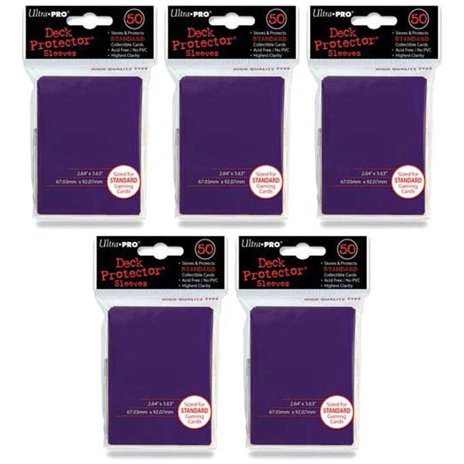 Trading Card Supplies Ultra Pro DECK PROTECTORS PURPLE (Lot of 5