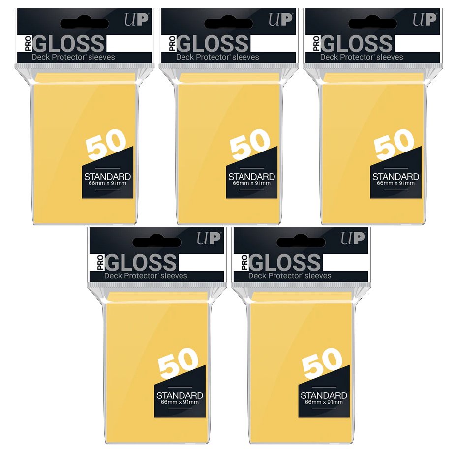 thumbnail image 2 of Ultra Pro Matte Yellow Deck Protector Sleeves For Pokémon MTG – 50 Count 2 of 5