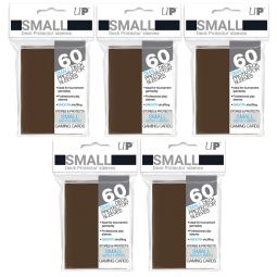 Trading Card Supplies - Ultra Pro DECK PROTECTORS - BROWN (Lot of 5 - 300 Sleeves Total)(Small)