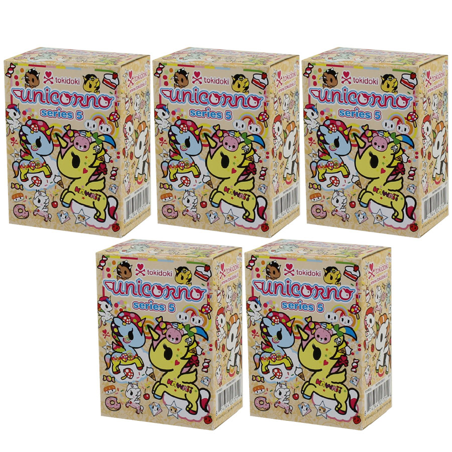 Tokidoki Mini Figure - Unicornos Series 5 - BLIND BOXES (5 Pack Lot)