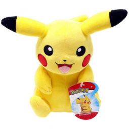 Wicked Cool Toys - Pokemon Plush S4 - PIKACHU (Sitting)(8 inch)