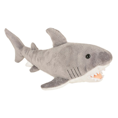 Adventure Planet Plush Animal Den - GREAT WHITE SHARK (14 inch)