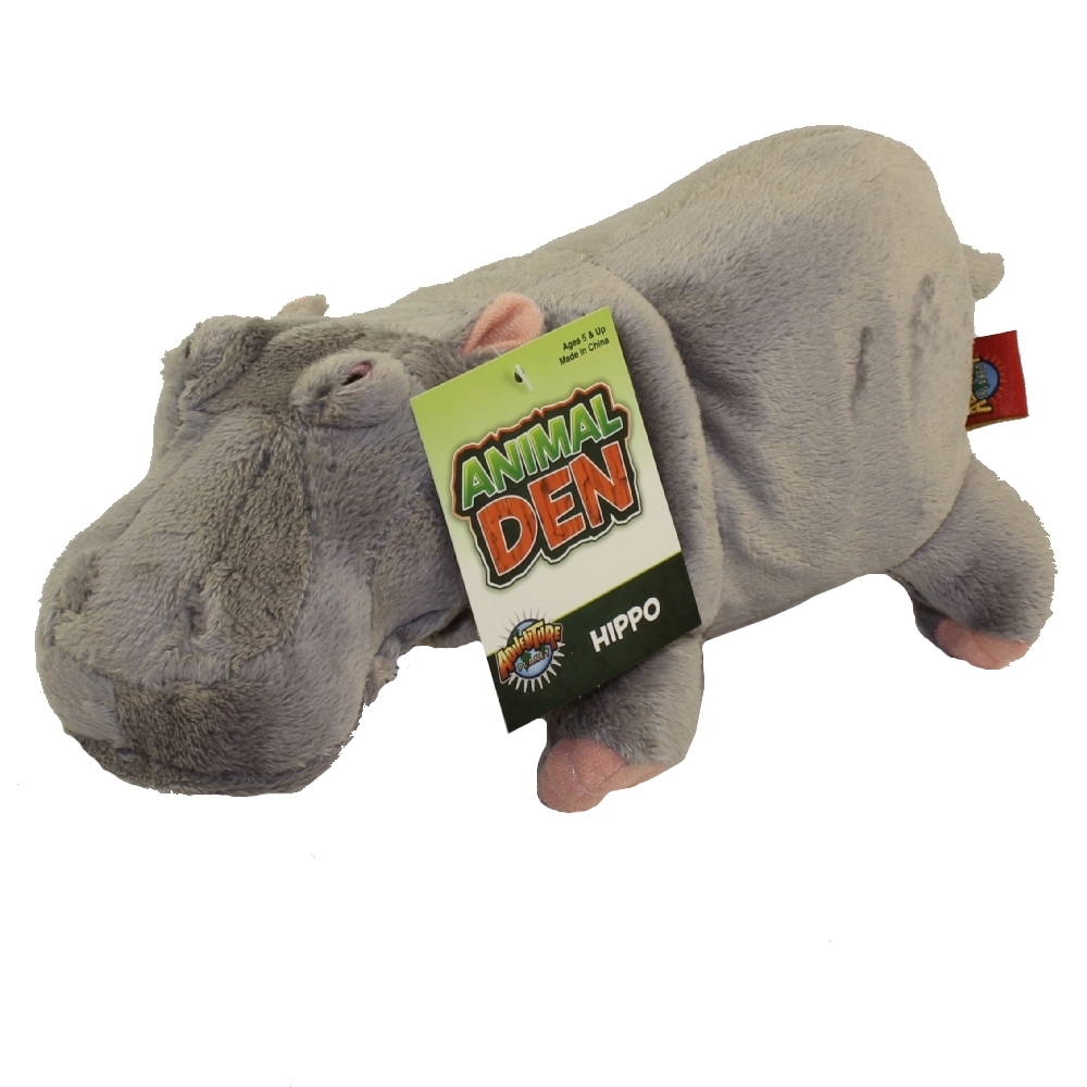 Adventure Planet Plush Animal Den - HIPPO (10 inch)