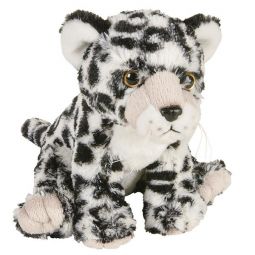 Adventure Planet Plush Animal Den - SNOW LEOPARD (8 inch)