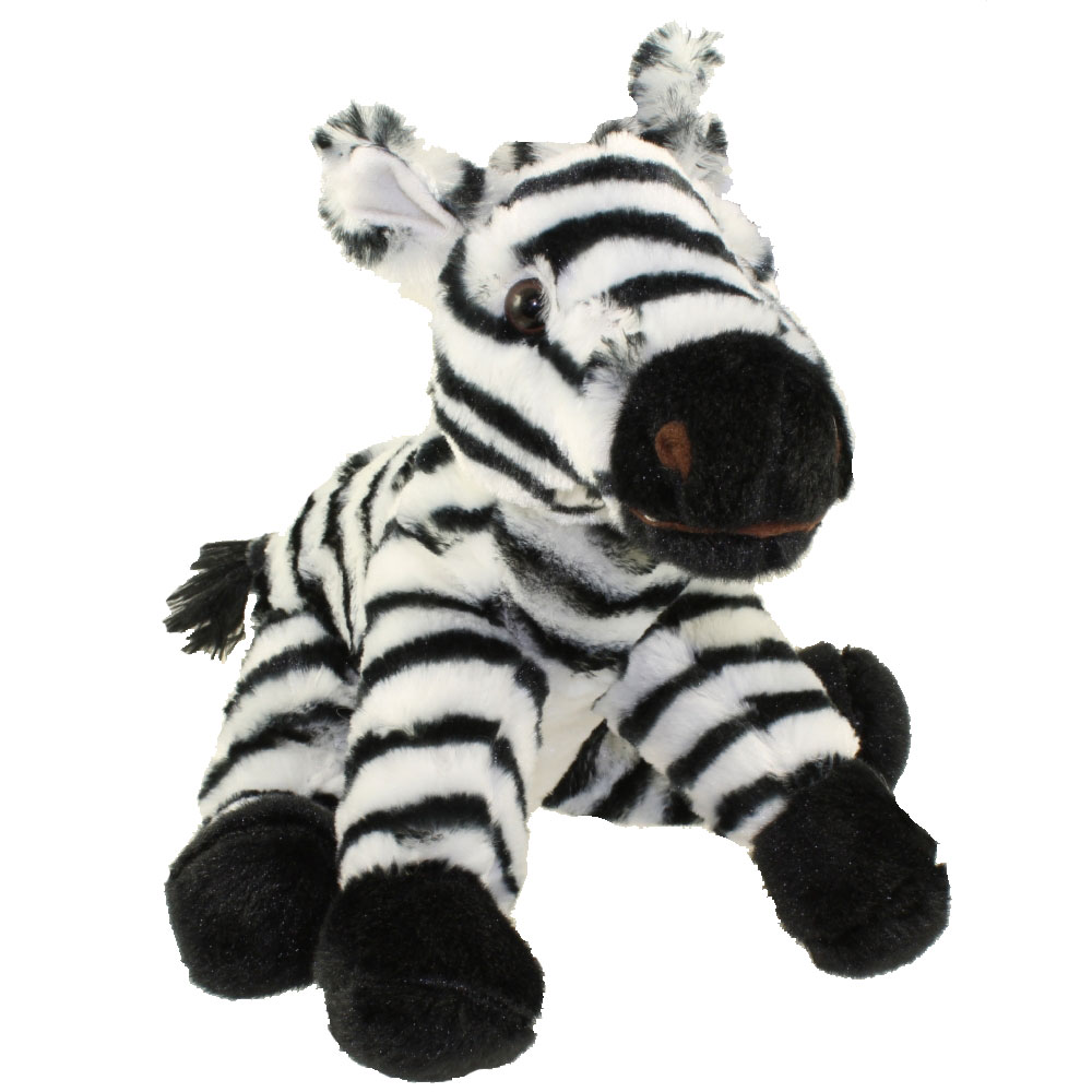 Adventure Planet Plush Animal Den - ZEBRA (Sitting - 8.5 inch)