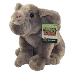 Adventure Planet Plush Animal Den - ELEPHANT (11 inch)