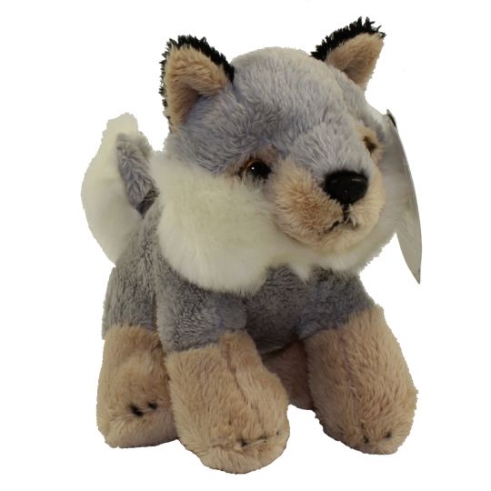 small wolf stuffed animal