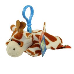 Adventure Planet Plush - Mighty Clips - GIRAFFE (Plastic Key Clip - 3.5 inch)