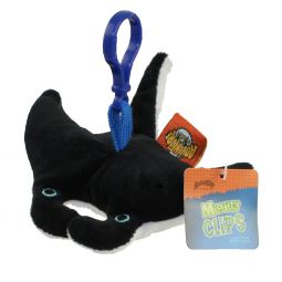 Adventure Planet Plush - Mighty Clips - MANTA RAY (Plastic Key Clip - 3.5 inch)