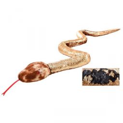 Adventure Planet Sequinimals Plush - NATURAL SNAKE (Sequin - Black & Gold) (102 inch)