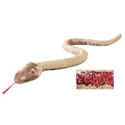 Adventure Planet Sequinimals Plush - NATURAL SNAKE (Sequin - Red & Tan) (102 inch)