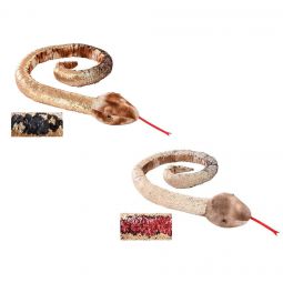 Adventure Planet Sequinimals Plush - SET OF 2 NATURAL SNAKES (Black & Red) (67 inch)