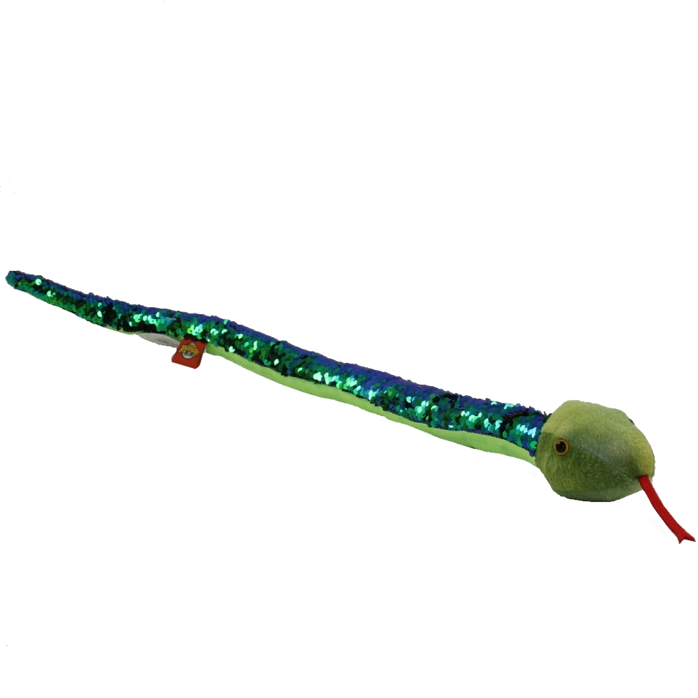 Adventure Planet Sequinimals Plush - SNAKE (Sequin - Blue/Green & Black) (26 inch)