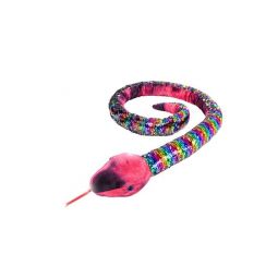 Adventure Planet Sequinimals Plush - SNAKE (Sequin - Rainbow & Silver) (67 inch)