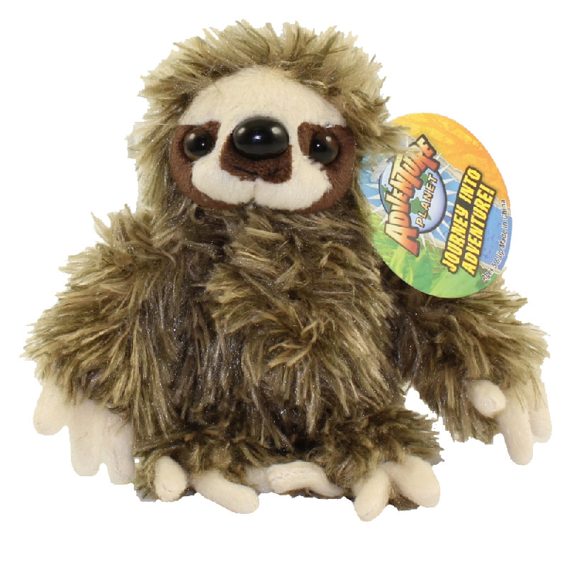 Adventure Planet Plush - BROWN SLOTH (6 inch)