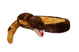 Adventure Planet Plush Animal Den - BROWN RATTLESNAKE ( 100 inches long )